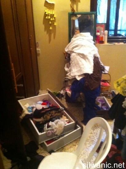 تفتيش منزل قراعين